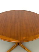  Deense ronde teakhouten eettafel met verlengstukken van CFC Silkeborg, 1970