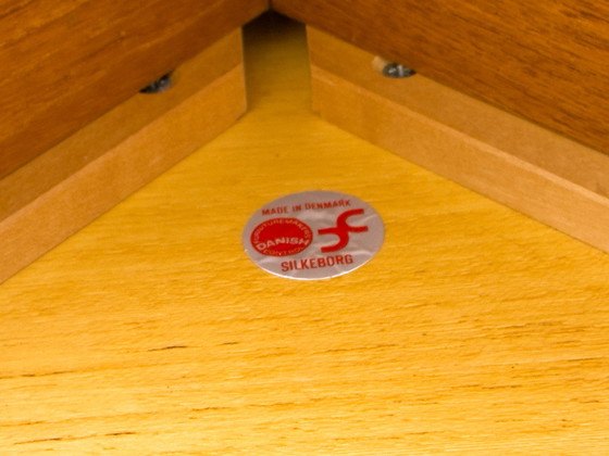 Image 1 of  Deense ronde teakhouten eettafel met verlengstukken van CFC Silkeborg, 1970