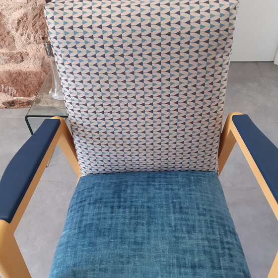 Image 1 of Vintage fauteuil in de stijl van Kai Kristiansen - Scandinavisch design