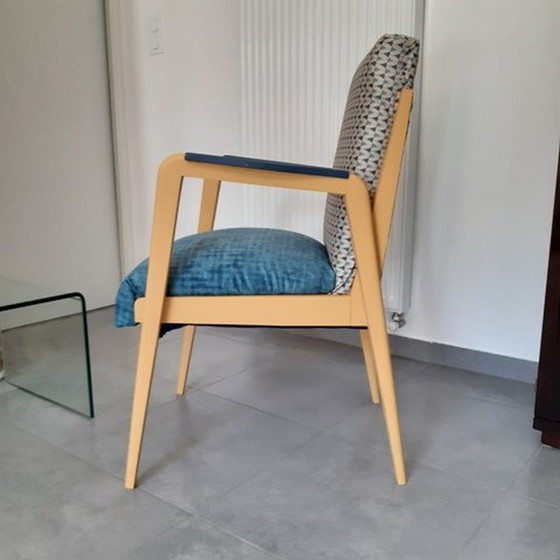 Image 1 of Vintage fauteuil in de stijl van Kai Kristiansen - Scandinavisch design