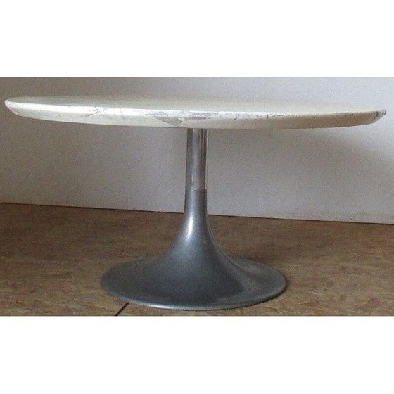 Image 1 of Vintage salontafel van hars en marmer