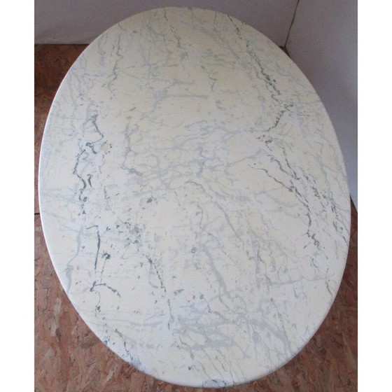 Image 1 of Vintage salontafel van hars en marmer