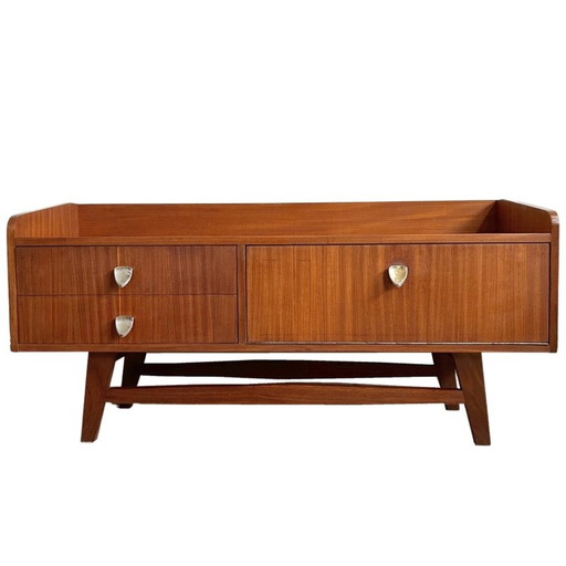 Retro lowboard kastje dressoir teak 1960's