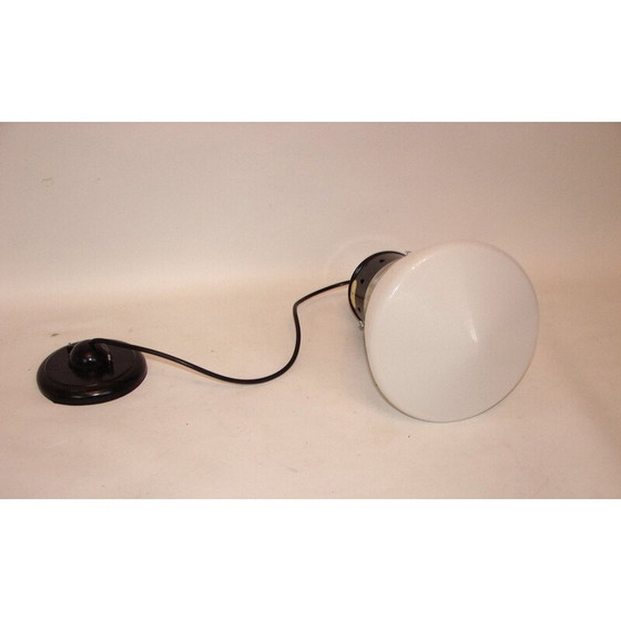Image 1 of Vintage Bauhaus hanglamp van kunststof en glas, 1970