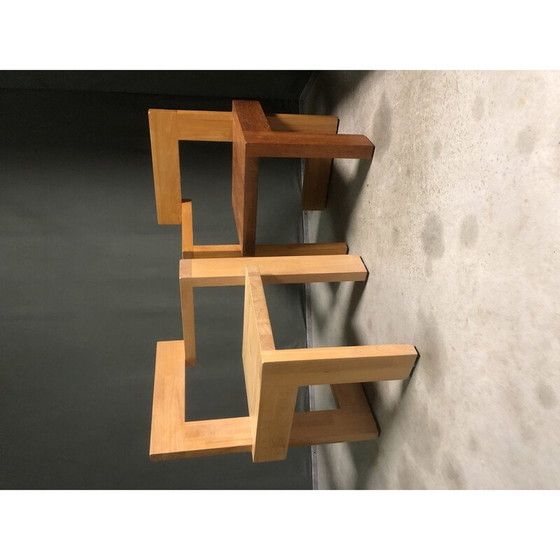 Image 1 of Paar vintage Steltman stoelen van hardhout