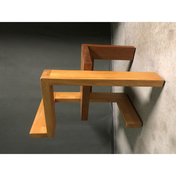 Image 1 of Paar vintage Steltman stoelen van hardhout