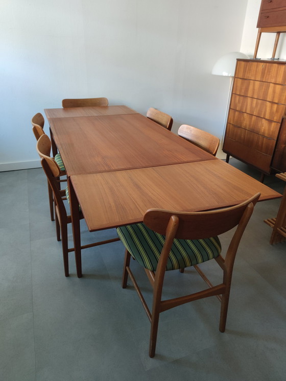 Image 1 of Vintage Deense Eettafel In Teak