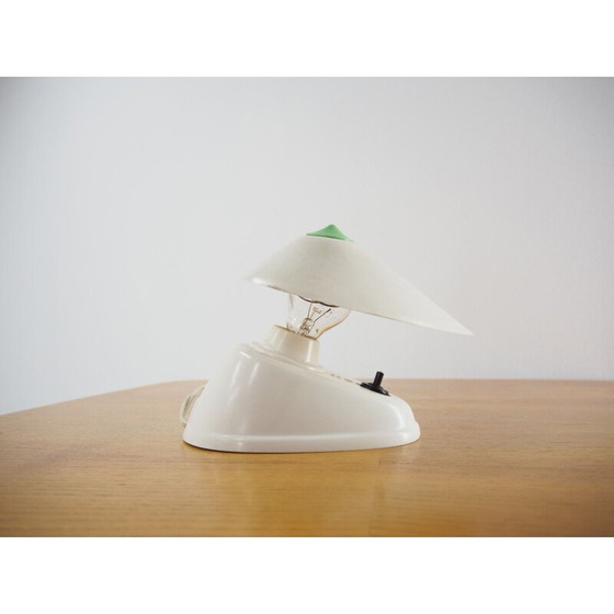 Image 1 of Vintage witte bakelieten wandlamp, 1960