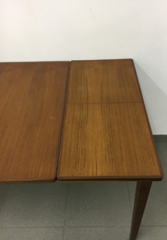 Image 1 of Top Form uitschuifbare eettafel teakhout, jaren 1960