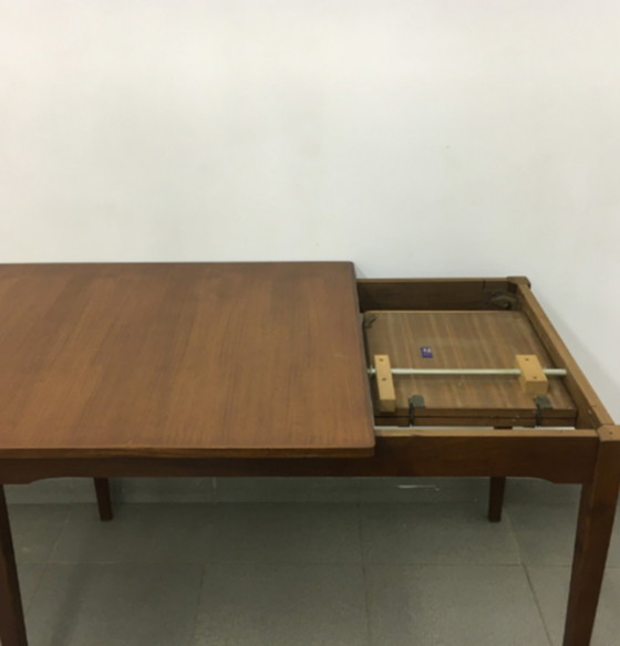 Image 1 of Top Form uitschuifbare eettafel teakhout, jaren 1960