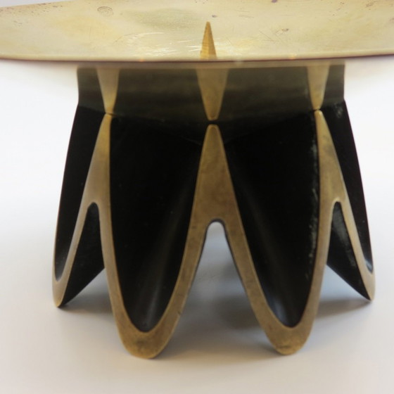 Image 1 of 1960 Walter Bosse en Herta Baller Kaarshouder van messing en gegoten Wenen Oostenrijk