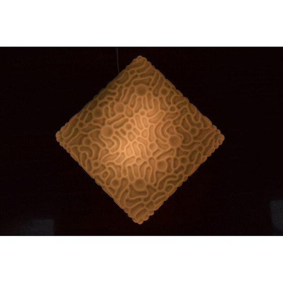 Image 1 of Vintage wandlamp van melkglas en metaal, Tsjecho-Slowakije 1970