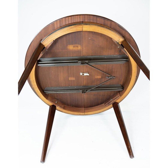 Image 1 of Vintage palissander eettafel van Omann Junior 1960