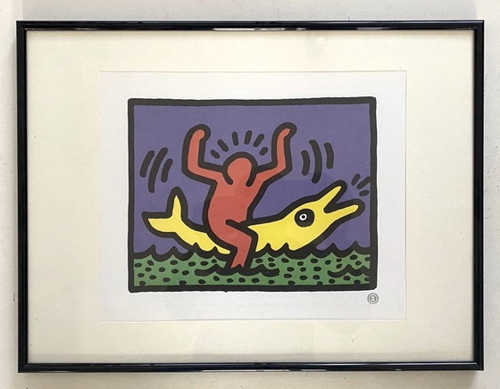 Image 1 of Pop Art - Man Op Vis - Keith Haring