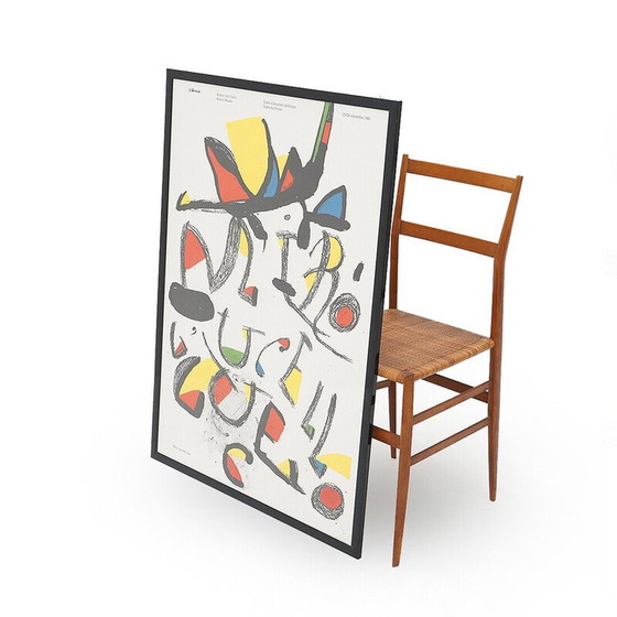 Image 1 of Vintage schilderij "L'uccello luce" van Joan Mirò voor de Biënnale van Venetië, Italië 1981