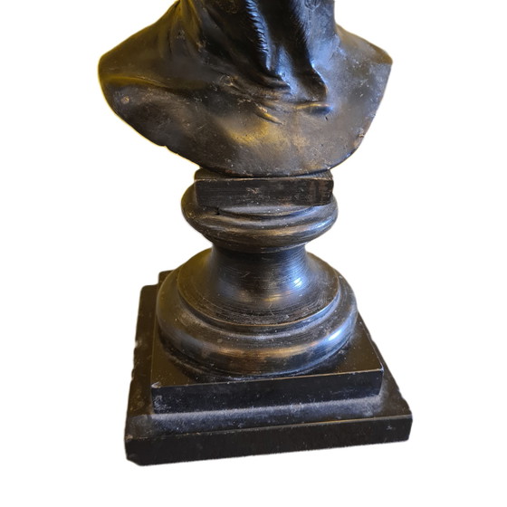 Image 1 of Italiaans bronzen buste van Seneca, 2e helft 19e eeuw