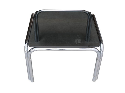 Vintage glazen tafel in Bauhaus-stijl