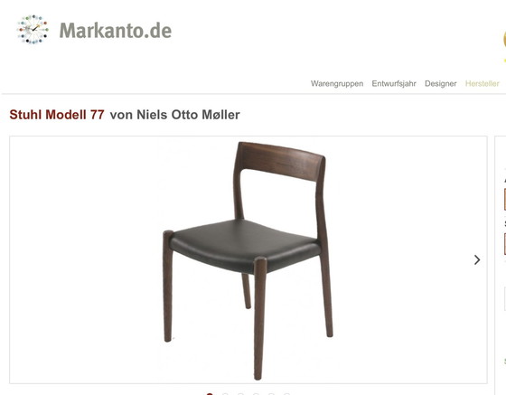 Image 1 of 4X Teakhouten stoelen, Mid Century stoelen uit Denemarken