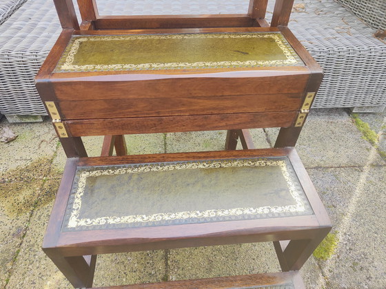 Image 1 of Vintage two step table bibiotheek trap