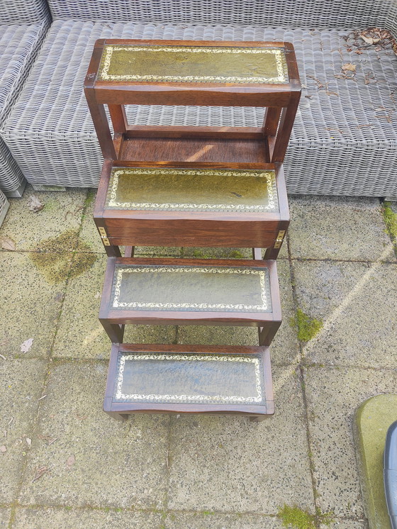 Image 1 of Vintage two step table bibiotheek trap