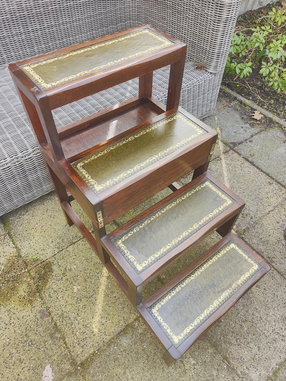 Image 1 of Vintage two step table bibiotheek trap