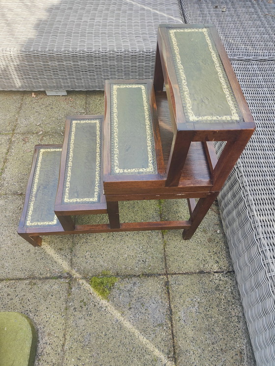 Image 1 of Vintage two step table bibiotheek trap