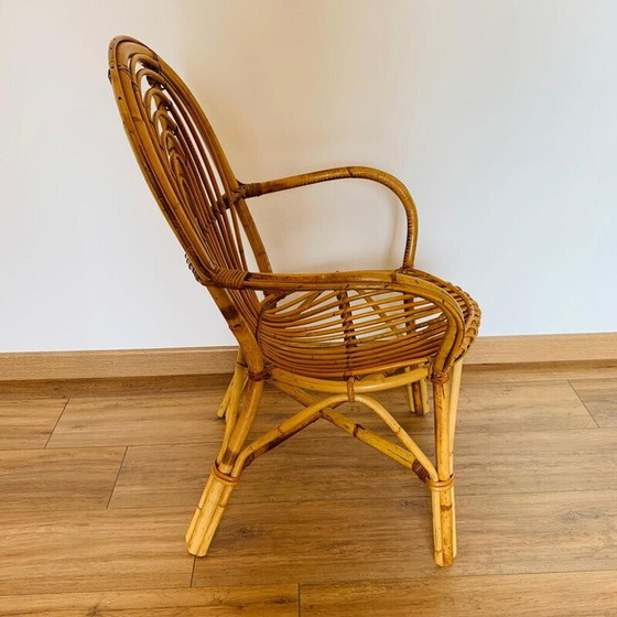 Image 1 of Paar vintage rotan fauteuils, 1960