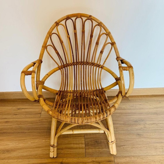 Image 1 of Paar vintage rotan fauteuils, 1960