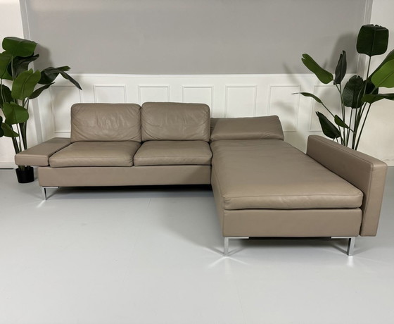 Image 1 of Brühl Alba Designer Sofa Donsvulling Leren Bank Zacht