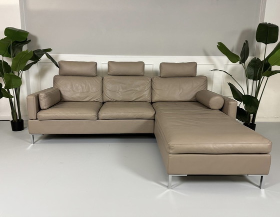 Image 1 of Brühl Alba Designer Sofa Donsvulling Leren Bank Zacht