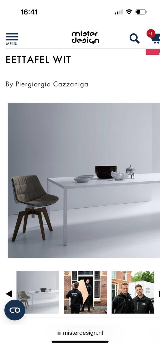 Image 1 of Mdf Italia Tense White Tafel 240*100