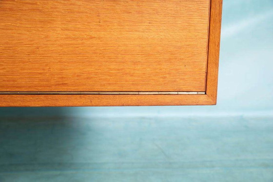 Image 1 of Vintage blond zwevend dressoir 60s, floating sideboard oak