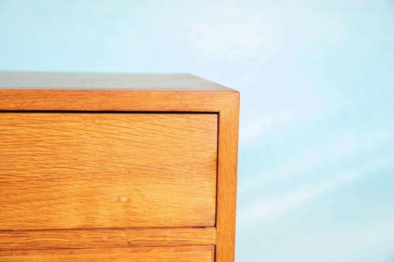 Image 1 of Vintage blond zwevend dressoir 60s, floating sideboard oak