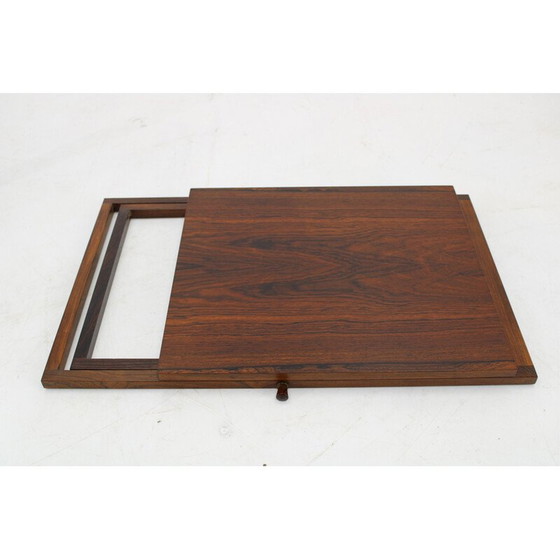 Image 1 of Vintage kast met 3 klaptafels van Illum Wikkelso voor Silkeborg, Denemarken 1960