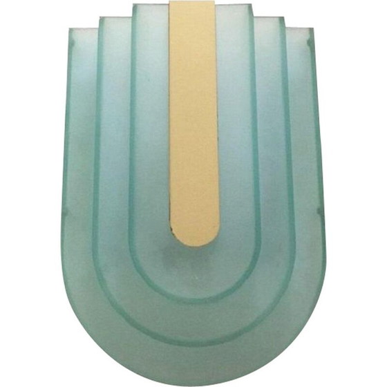 Image 1 of Vintage plastic en metalen memphis stijl wandlamp van Herda, 1980