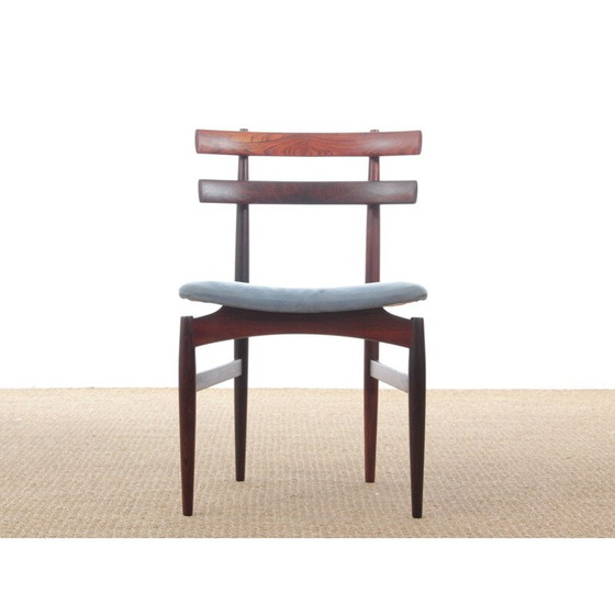 Image 1 of 6 Scandinavische stoelen Rio palissander, Poul Hundevad