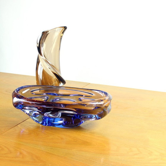 Image 1 of Vintage uitschuifbare eettafel in essenhout voor Mier, Tsjecho-Slowakije 1960