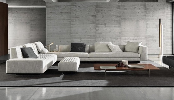 Image 1 of Minotti Roger Configuratie In Stof G 326X418Cm + Bench