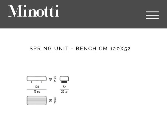 Image 1 of Minotti Roger Configuratie In Stof G 326X418Cm + Bench