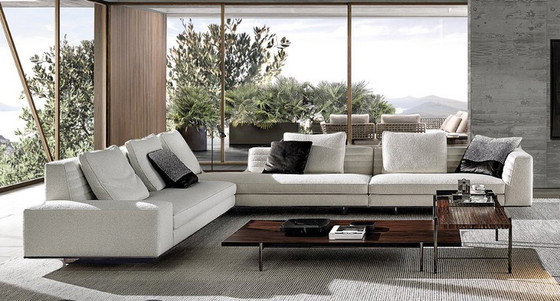 Image 1 of Minotti Roger Configuratie In Stof G 326X418Cm + Bench