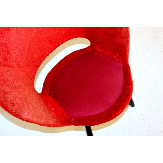 Image 1 of Vintage suède fauteuil 1950