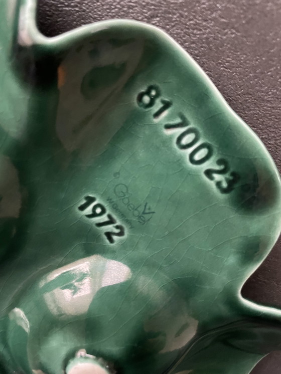 Image 1 of Vintage eierbord Pasen groen Goebel W.Duitsland 1972