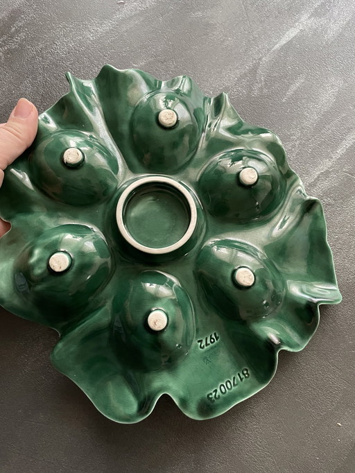 Vintage eierbord Pasen groen Goebel W.Duitsland 1972