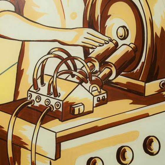 Image 1 of Glaspanelen met socialisten