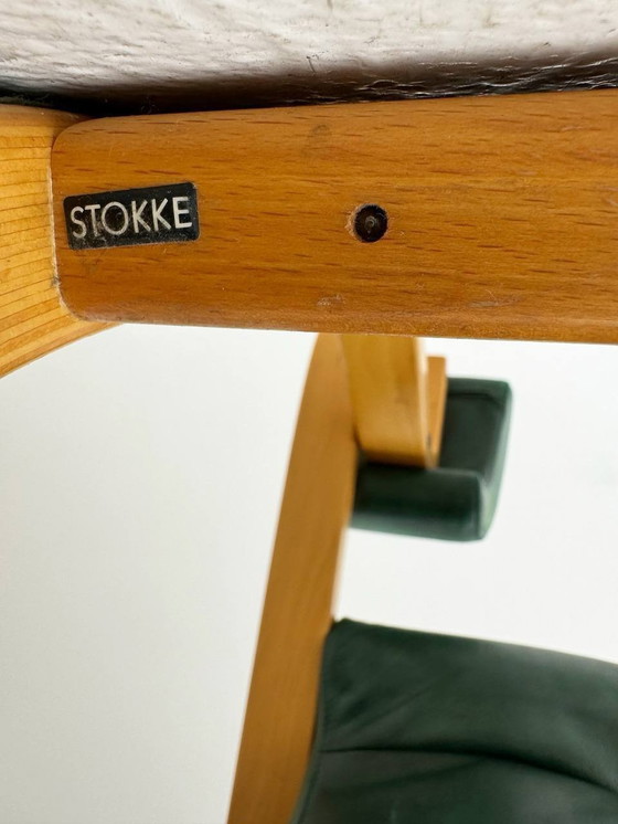 Image 1 of Gravity™ Balans fauteuil donkergroen van Peter Opsvik voor Stokke, Noorwegen, jaren 1980