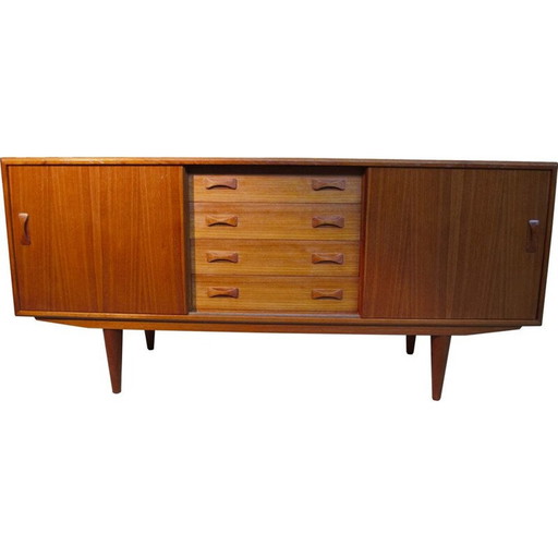 Vintage Deense buffetkast in teak van Clausen & Son