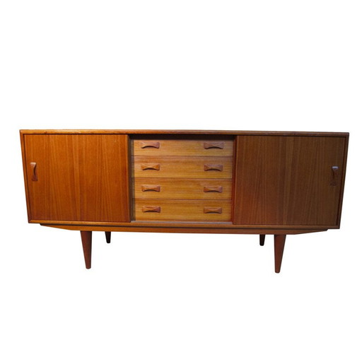 Vintage Deense buffetkast in teak van Clausen & Son