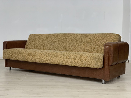 Image 1 of 70s sofa slaapbank uitschuifbaar vintage daybed