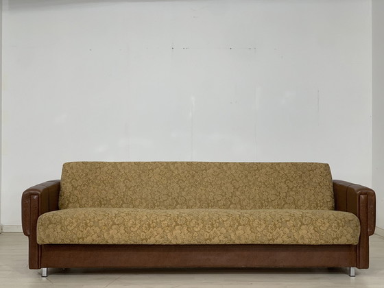 Image 1 of 70s sofa slaapbank uitschuifbaar vintage daybed