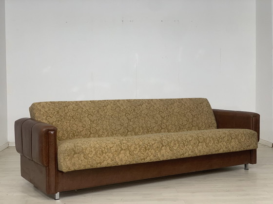 Image 1 of 70s sofa slaapbank uitschuifbaar vintage daybed